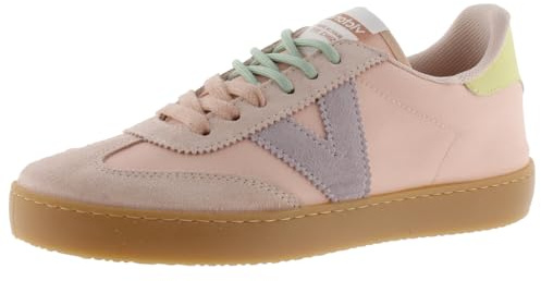 victoria Sneaker Berlin Ciclista 1126230 | Mehrfarbige Nylon & VelourslederEinsätzen & Sohle In Karamell für Damen
