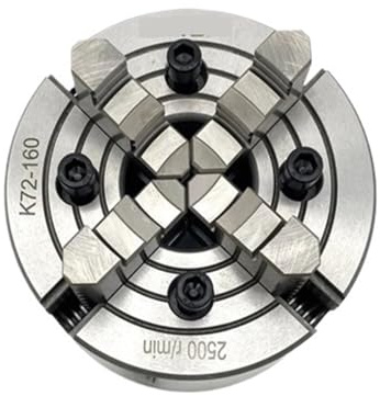 Mandrino per tornio Mandrino for tornio 160 mm 4 griffe K72-160 in metallo indipendente for banco
