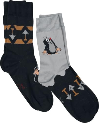 Der kleine Maulwurf Der 2er Set Unisex Socken multicolor