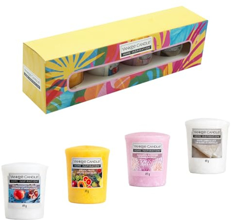 Yankee Candle Value Bundle Set of 4 - Double Gift Set Bundle - 4x49g with Popular Fragrances