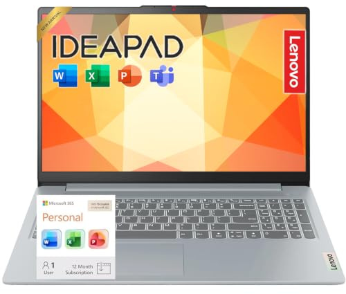 Lenovo IdeaPad Slim 3 • 15.6 FHD Display Laptop • AMD Ryzen 7 7730U (8 Cores) • 16GB DDR4 SDRAM • 512GB SSD • Privacy Shutter • SD Card Reader • Dolby Audio • Windows 11 Pro