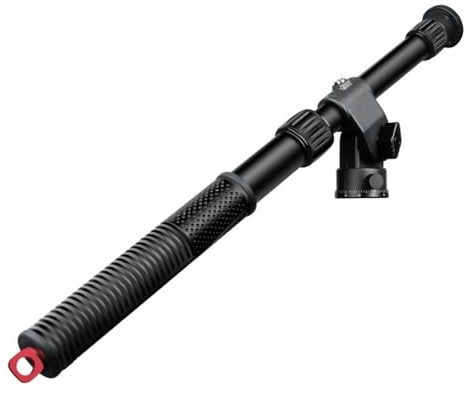 Robusto supporto in alluminio misto con braccio estensione economico Altezza modificabile Pesante per riprese video DSLR Treppiede per riprese angolo basso con altezza flessibile