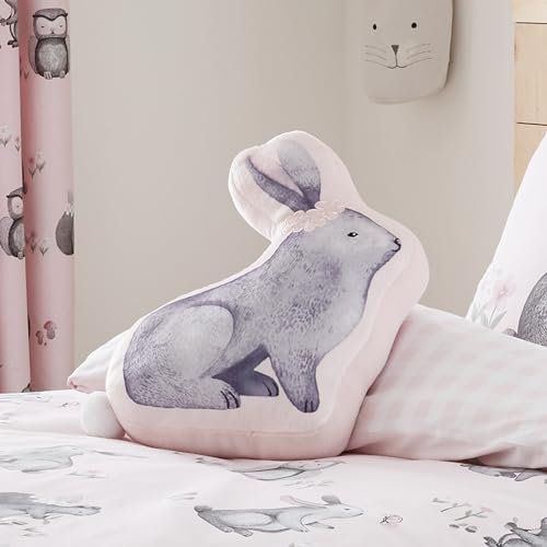 Woodland Friends Shaped Cushion Pink 40x60cm