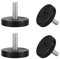 sourcing map Verstellbare Möbelfüße Nivellierfüße Einstellbare Leveler Bodenschutz Abdeckung Pad 4pcs M8 x 25 x 40mm