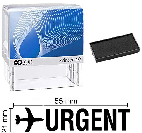 Stempelkissen Urgent Colop Printer 40, 59 x 23 mm Schwarz