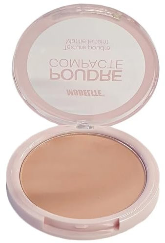 Kompaktpuder für Make-up, mattierend, hellbeige Farbe, 10 gr
