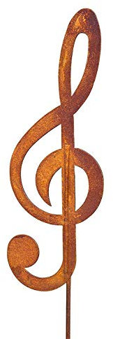 Bornhöft Edelrost Garten Deko Notenschlüssel Gartendekoration Naturrost Dekorieren rostige Dekoration Landhaus Violienenschlüssel