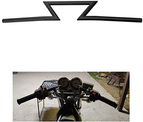 Guidon Moto Universel, Guidon Moto Z Compatible avec Chopper Bobber Cafe Racer (25mm)
