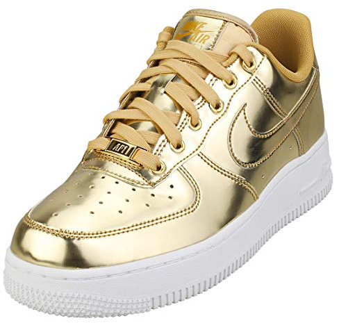 Nike Air Force 1 Sp Womens Fashion Trainers in Gold - 4.5 UK