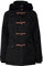OXMO Brooke Damen Winterparka Parka Mantel Im Dufflecoat Stil mit Kapuze, Größe:S, Farbe:BLACK (799000)