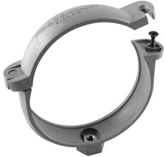 jardiboutique - un collier de fixation gouttière ø 100 mm couleur gris
