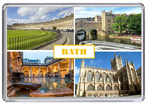 Bath England United Kingdom Souvenir Acrylic Fridge Magnet (Standard: 70x45mm)