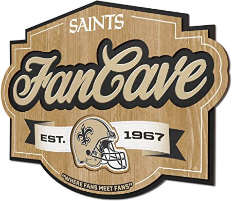 YouTheFan NFL New Orleans Saints Fan Cave Schild