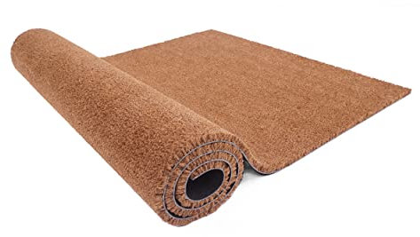 Carpido Fußmatte Kokos 80x100 cm schnittfest - 24mm Kokosmatte Natur, antibakteriell und extrem strapazierfähig - Fußabtreter Fußabstreifer Schmutzfangmatte