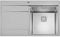 SÄUBER® 860 x 520mm Stainless Steel Kitchen Sink Single One 1.0 Bowl Inset Drop in Installation, Left Hand Drainer, 18/8 Grade Steel Sinks, Free Basket Strainer Waste