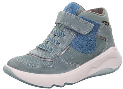 Superfit Melody Sneaker für Mädchen, Hellgrün Blau 7500, 10 UK Child Narrow