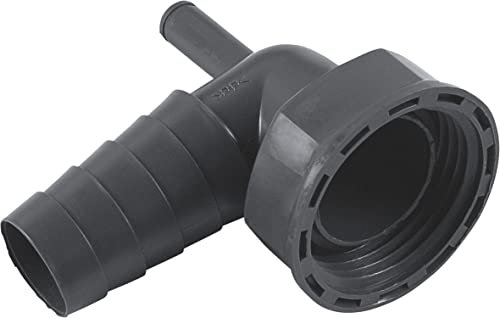 Cornat Rezyklat Schlauchanschluss - 90° Abzweig - 1 Zoll - Ø 21 mm - 23 mm - Hergestellt aus recycelten Kunststoffen - Made in Germany Qualität / Winkel-Maschinenanschluss / TEC356393R