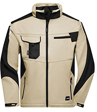 James & Nicholson Workwear Softshell Jacke - Funktionelle Arbeitsjacke für die Übergangszeit