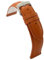 diloy XL Lederarmband für klassische Uhr glattes genähtes Rindsleder gepolstert Speziallänge Größen 10mm 12mm 14mm 16mm 18mm 20mm 22mm 24mm 26mm 28mm 30mm 302EL Hellbraun 18mm