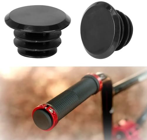 2 Pcs Safety Bicycle Handlebar Covers – Locking Plastic End Plugs with Grip for Enhanced Cycling Safety