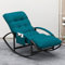 125 x 59 x 80 cm, moderner Schaukelstuhl, stilvoller Lounger-Sofastuhl, fauler Liege- oder Schlafstuhl, einzelner Schaukelstuhl für Wohnzimmer/Schlafzimmer/Balkon/Innenhof (Farbe: Dunke