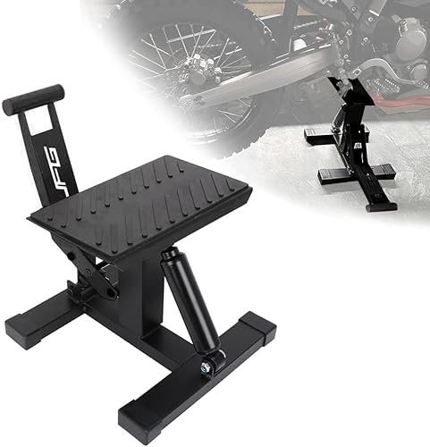 JFG RACING Support de Levage hydraulique pour Moto Tout-Terrain, Table de Levage de Table de Levage réglable en Hauteur pour l'entretien de réparation de Moto Tout-Terrain -Noir
