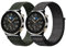 Niboow 20mm Nylon Bracelet pour Huawei Watch GT 3 Pro 43mm/Watch GT 3 42mm/Watch GT 2 42mm/Watch 2 Pro, Hommes Femmes Sports Bracelet pour Watch 2 Sport (Noir + Vert)