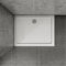 Huibathroom Rectangular 800x700mm Slimline Shower Tray Stone Resin with Drain Cover for Bathroom Shower Enclosure Wetroom