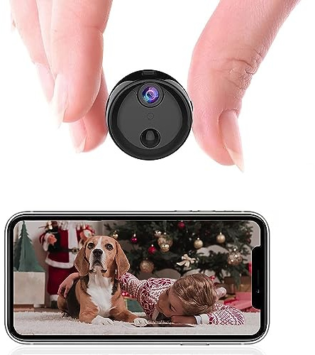 Topiky Mini Telecamera WiFi, Telecamera di Sicurezza Intelligente 1080P con Interfaccia AP, Supporta Visione Notturna Intelligente, Rilevamento del Movimento, Archiviazione nel Cloud