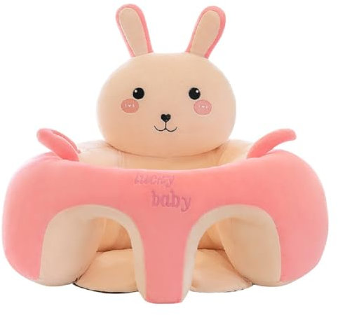 Baby Sitzsack Kindersitzsack Spielzimmer Baby Sitzhilfe Stützsitz Lernen Sitzen Sicherheitssitz Weichen Stuhl Kissen Sofa Plüsch Kissen Spielzeug für Kinder (Kaninchen)