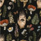 Alzkkll Papier Peint Autocollant Épaissir,300 * 44.5cm Papier Peint Des Yeux de la Main Noire Papier Peint Imperméable Fleurs Feuilles pour Salon Chambre à Coucher