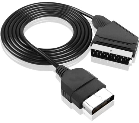 Gamer Gear RGB Scart Cable compatible with 1st Gen Xbox Console 1.8m/ 6ft Male Scart Cable TV Console Lead PAL NOT for HDMI
