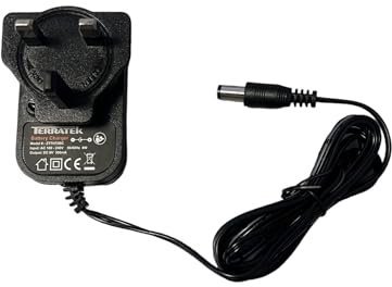 Terratek 7.2V Lithium Ion Battery Charger Replacement For M-TTHHT72 Range Only. The Lithium Ion Battery Charger Will Only Fit The Garden Range Mentioned