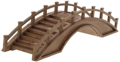 HOLIDYOYO Miniatur Holz Brücke Modell Bogen Brücke Für Dekoration Mini-gartenbogenbrücke Puppenhaus-holzbrücke Mikroszenen-zubehör