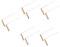 ULTECHNOVO 10 Pièces Canne de prospection detecteur détecteur de metaux outil baguettes de sourcier en plein baguettes de sourcier portables longues baguettes de sourcier laiton