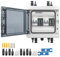 WSPIHO 40A 1000V DC Trennschalter PV Anlage und überspannungsschutz PV für Blitzschutz,Photovoltaik Leitungsschutzschalter Einspeisesteckdose Balkonkraftwerk (2 String)
