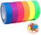 6 Rollen Neon Klebeband - UV Schwarzlicht Reaktives Fluoreszierendes Klebeband - 15mmx5m Reflektierendes Fluoreszierendes Gaffer Tape Neon für Bühnenwanddekoration, Partybeleuchtung, Kinderbasteln DIY