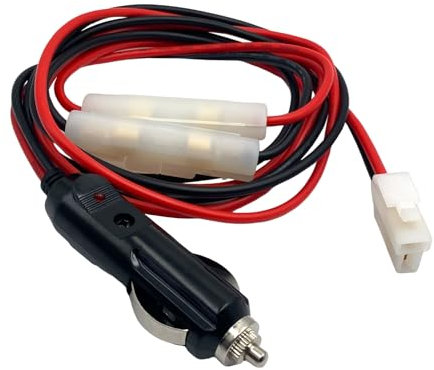 Cavo di alimentazione per autoradio a T da 12 m con fusibile da 15 A per YAESU FT-1802 1807 8800 7800R ICOM IC-F1610 IC-F2610 KEN WOOD TM-201B TM-261A