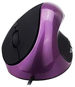 Ergonomic Vertical Mouse, Wireless 2.4G High Precision Rechargeable Optical Vertical Mouse Ergonomic Wired Mouse USB Mice Elegant Design Optical Carpal Tunnel Mouse for Laptop PC Computer Desktop