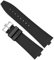 yaponuk 7 mm Fluorkautschuk-Uhrenarmband für Vacheron Constantin VC-Serie 4500 V 5500 V 7900 V, konvexe Schnittstelle, schnelle Demontage(Black-silver)