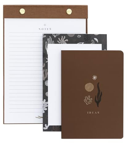 Kokonote Notizblock Block Buch Set Kalima - 2 Notizzettel Block für Notizen To Do Liste Einkaufszettel oder Einkaufsliste - 1 Bullet Journal Notizbuch