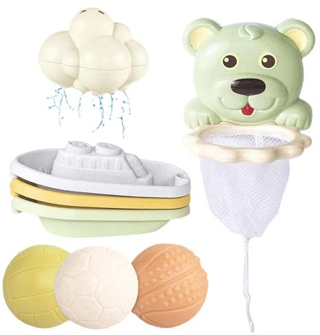 Shower Basketball Hoop, Bath Toy Fun Basketball, Fun Bath Toys, Basketball Bath Game Holiday Bath , Water-Friendly Interactive Bath Fun Stimulates Skills for Kids' Birthday