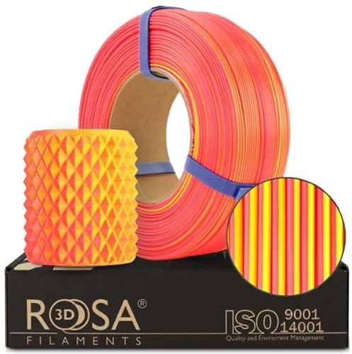 ROSA3D Magic PLA Filament 1.75 mm für 3D Drucker, Neon Refill 1 kg