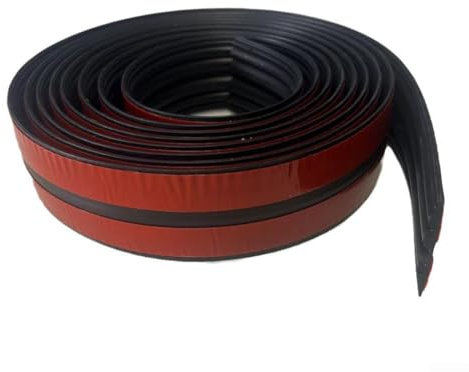 Bande de protection d'angle murale flexible pour coins intérieurs et extérieurs pour prévenir les chocs (noir, 5 m)