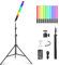 Portable LED Photography Light Wand, LUXCEO Handheld LED Video Light 360° full color 1000 Lumens with 29 to 81 Tripod & Remote Control, Adjustable Color Temperature 3000K-6000K
