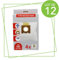 SOS Accessoire Lot de 12 boîtes de 4 sacs microfibre H81 pour Aspirateur HOOVER 35601865