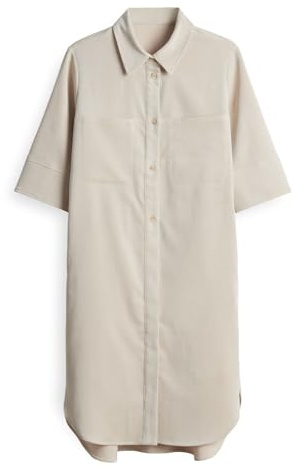 OPUS Damen Minikleid | WINCHESTA Cordkleid im Hemdblusenstil Natural Glaze, 34