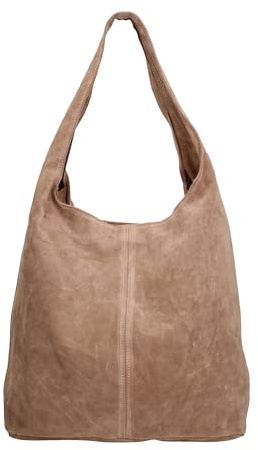 Gave Lux Damen Schultertasche Wildleder 40x35x15 cm