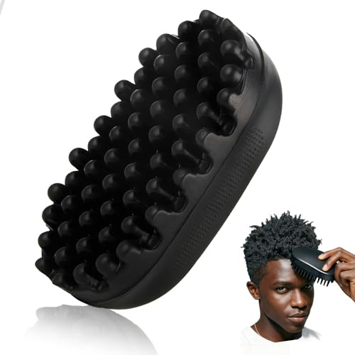 Twist Afro Curl Haarbürste, Locken Bürste aus Gummi, Lockenbürste für Afro Haare, Beschädigt das Haar Nicht, für Schmutzig Geflochtene Lockige Haare