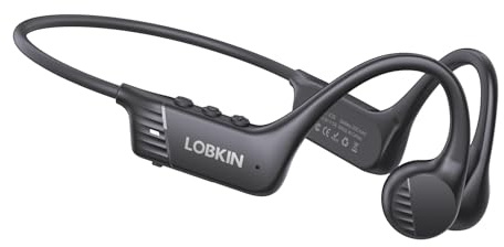 LOBKIN Knochenschall Kopfhörer Bluetooth,Open Ear Kopfhörer Kabellos Bone Conduction Headphones Bluetooth 6.0,PX6 Wasserdichte Sport Kopfhörer Kabellos Bluetooth für Fitness Radfahren Fahren Laufen